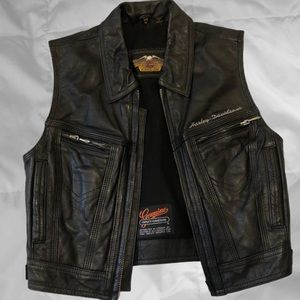 Amazing genuine leather Harley Davidson vest.